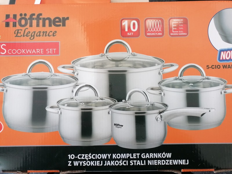 Hoffner Elegance Set posuđa 10-dijelni komplet od nehrđajućeg čelika